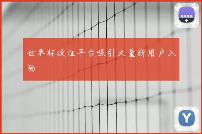 世界杯投注平台吸引大量新用户入场