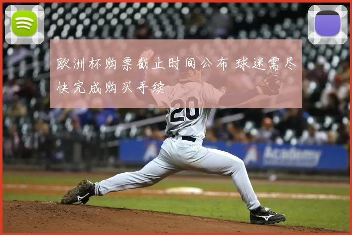 欧洲杯购票截止时间公布 球迷需尽快完成购买手续